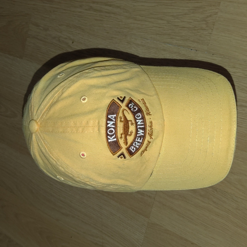 Hand crafted Kona Brewing Co. Embroidered Strapback Hat Cap